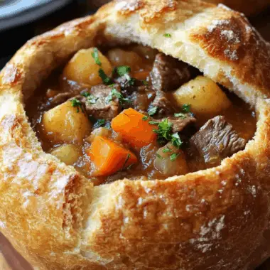 Beef Stew Bread Bowl