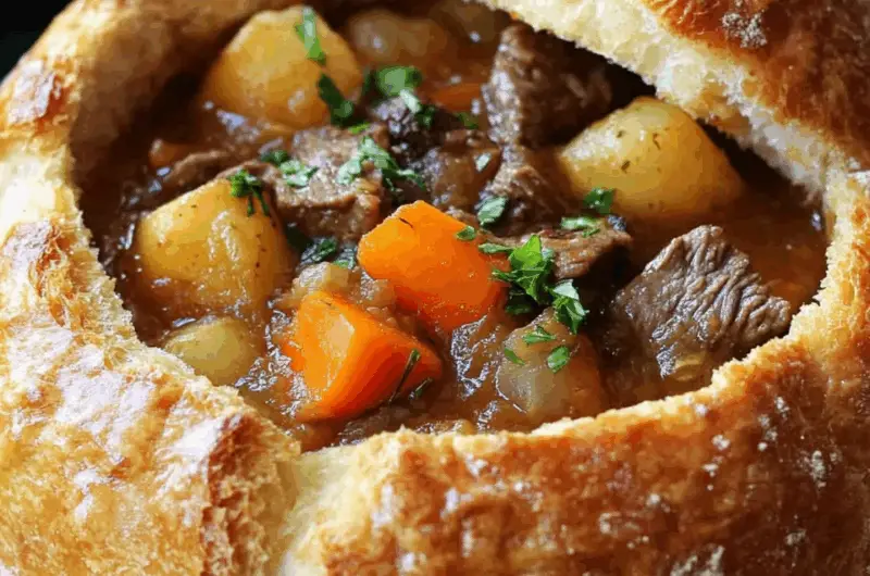 Beef Stew Bread Bowl