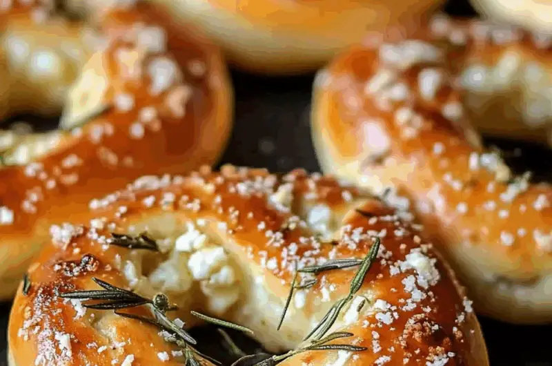 Rosemary Parmesan Mozzarella Pretzels