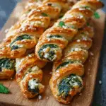 Spinach and Feta Puff Pastry Twists