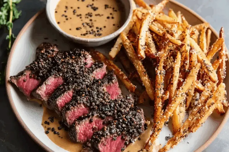 Steak Frites Au Poivre