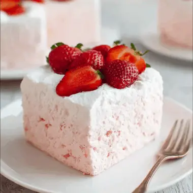 Strawberry Cloud Cake