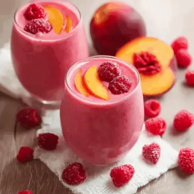 Raspberry Peach Smoothie