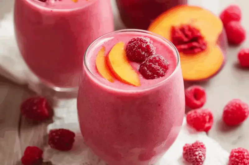Raspberry Peach Smoothie