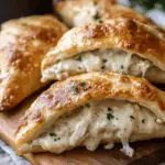 Chicken Alfredo Air Fryer Calzones