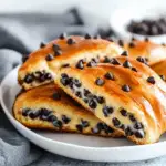 Chocolate Chip Vanilla Custard Brioches