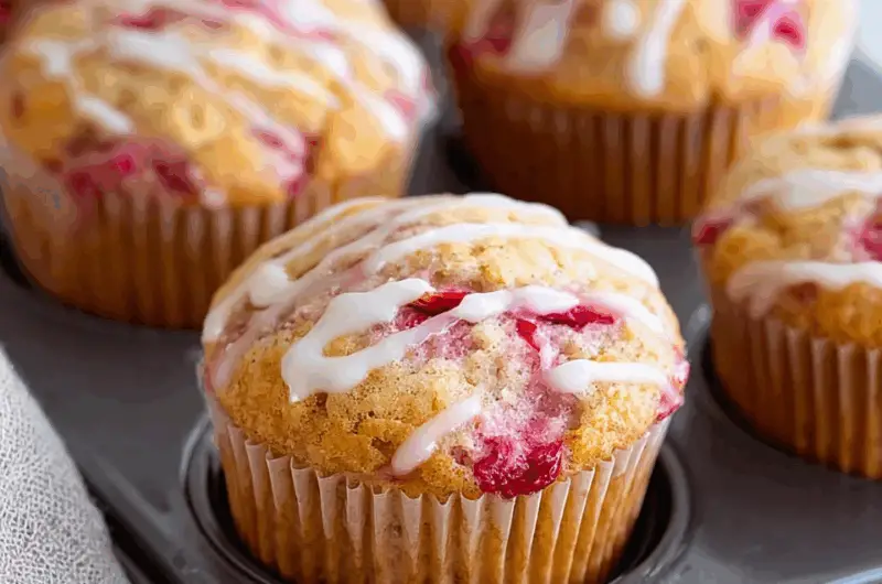 Juicy Strawberry Yogurt Muffins