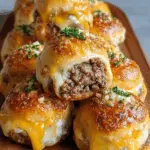Garlic Parmesan Cheeseburger Bombs