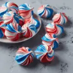 Patriotic Meringue Kisses