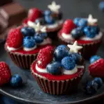 4th of July Velvet Mousse Chocolate Cups