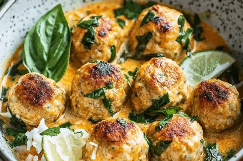 Coconut Chicken Meatballs