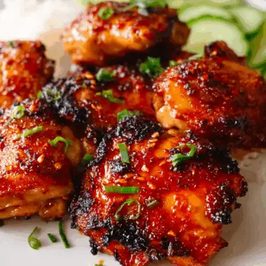 Sticky Sweet Chili Chicken Thighs