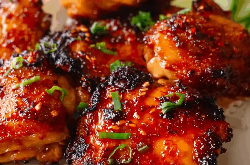 Sticky Sweet Chili Chicken Thighs