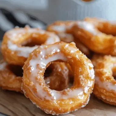 Homemade Honey Cruller Donuts
