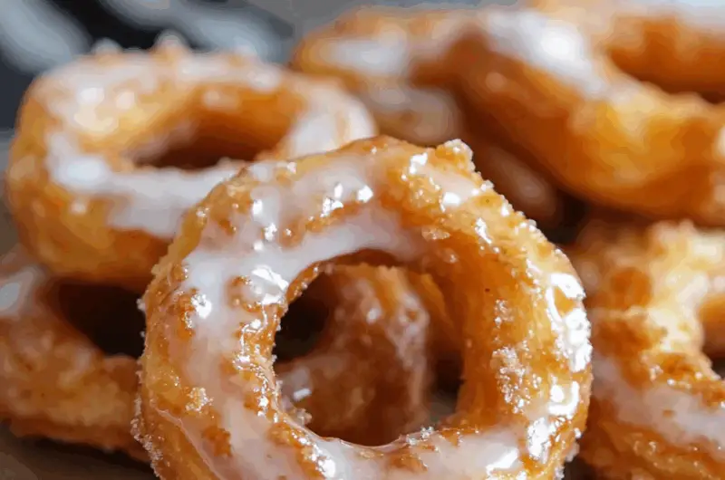 Homemade Honey Cruller Donuts