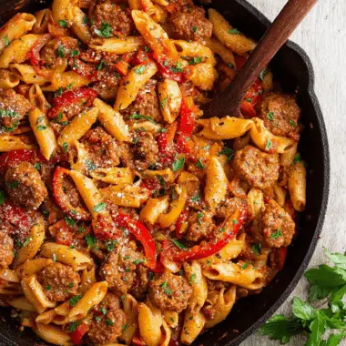 20-Minute Sausage Pasta Skillet