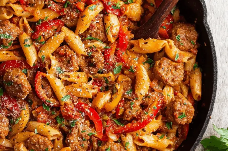 20-Minute Sausage Pasta Skillet