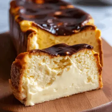 Loaf Pan Basque Cheesecake