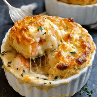 Cheddar Bay Biscuit Seafood Pot Pie