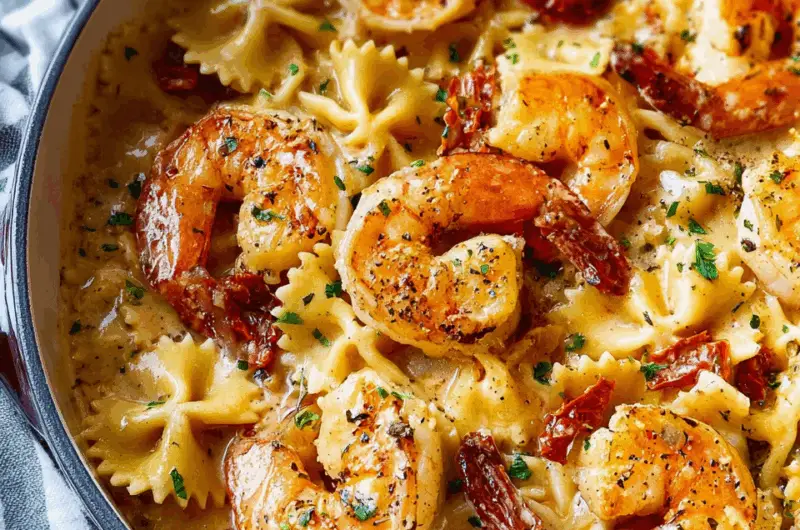 Creamy Garlic Shrimp Pasta