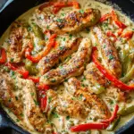 Creamy Pepperoncini Chicken Skillet