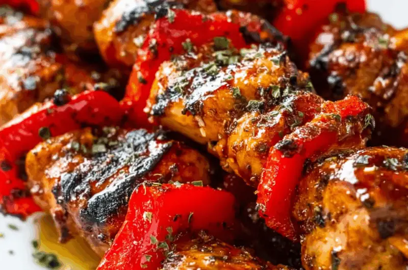 Grilled Chicken with Garlic Brown Sugar Sauce