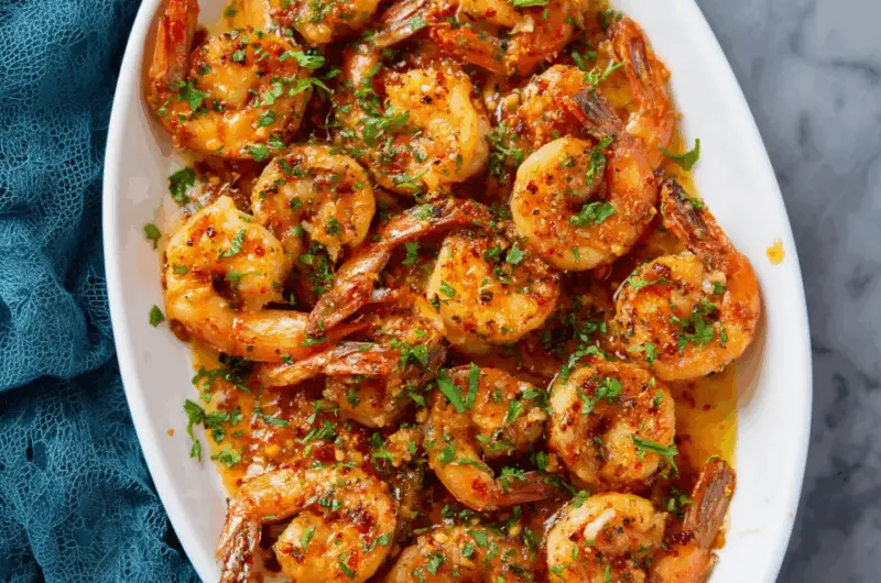 Hawaiian Garlic Shrimp