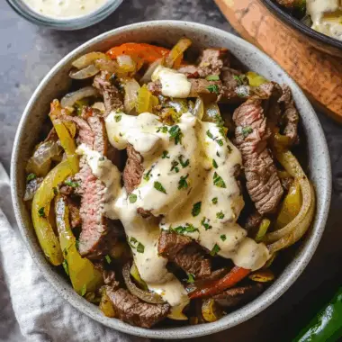 Philly Cheesesteak In A Bowl