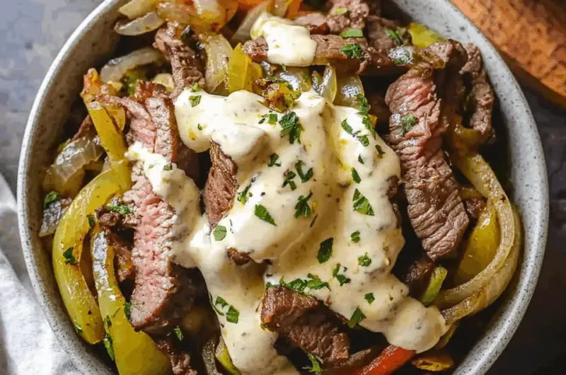 Philly Cheesesteak In A Bowl