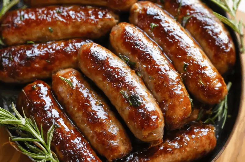 Maple and Rosemary Breakfast Sausage