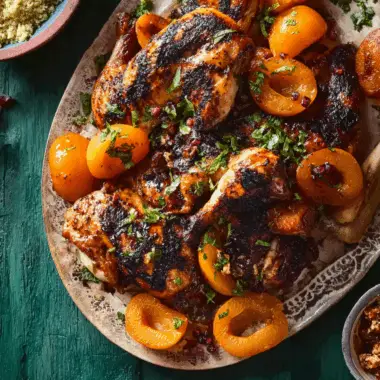 Moroccan Grilled Chicken With Apricots