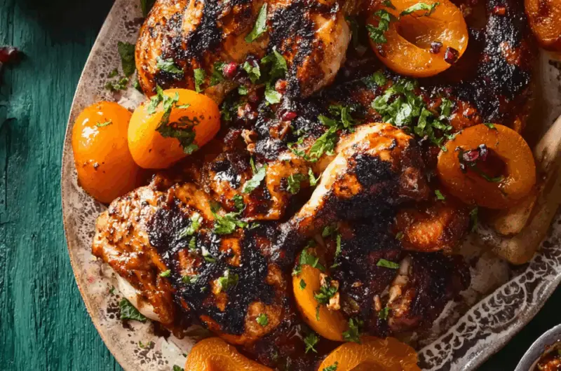 Moroccan Grilled Chicken With Apricots
