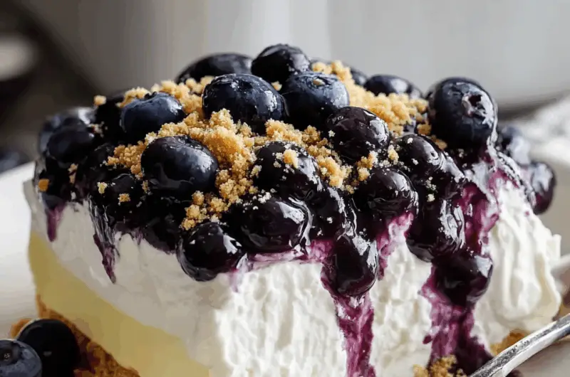 No-Bake Lemon Blueberry
