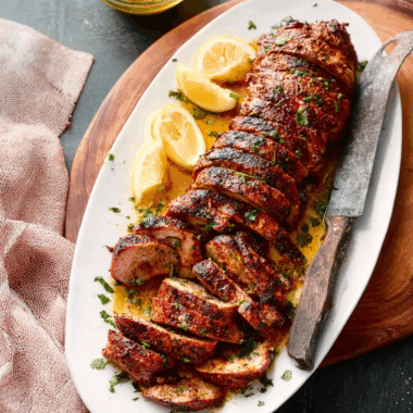 Oven-Roasted Chile Citrus Pork Tenderloin