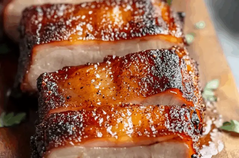 Caramelized Honey Glazed Pork Belly