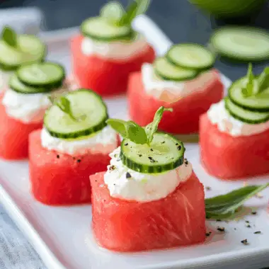 Summer Watermelon Goat Cheese