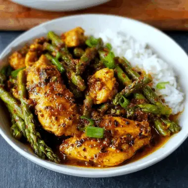 Turmeric Chicken and Asparagus