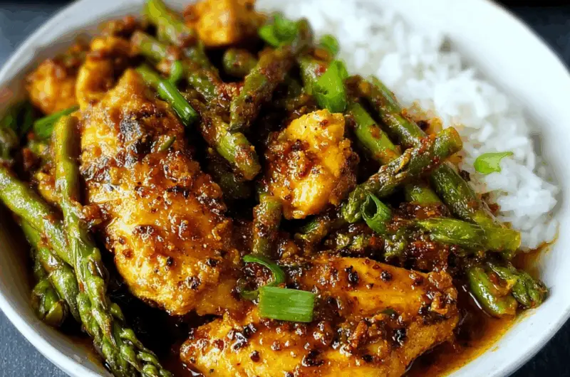 Turmeric Chicken and Asparagus