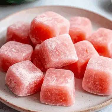 Watermelon Mochi