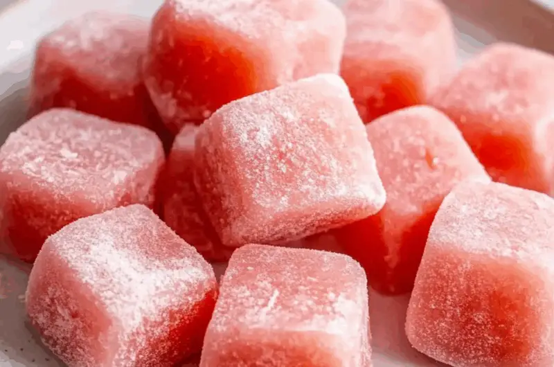 Watermelon Mochi