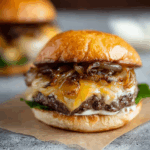 Garlicky Onion Smash Burger