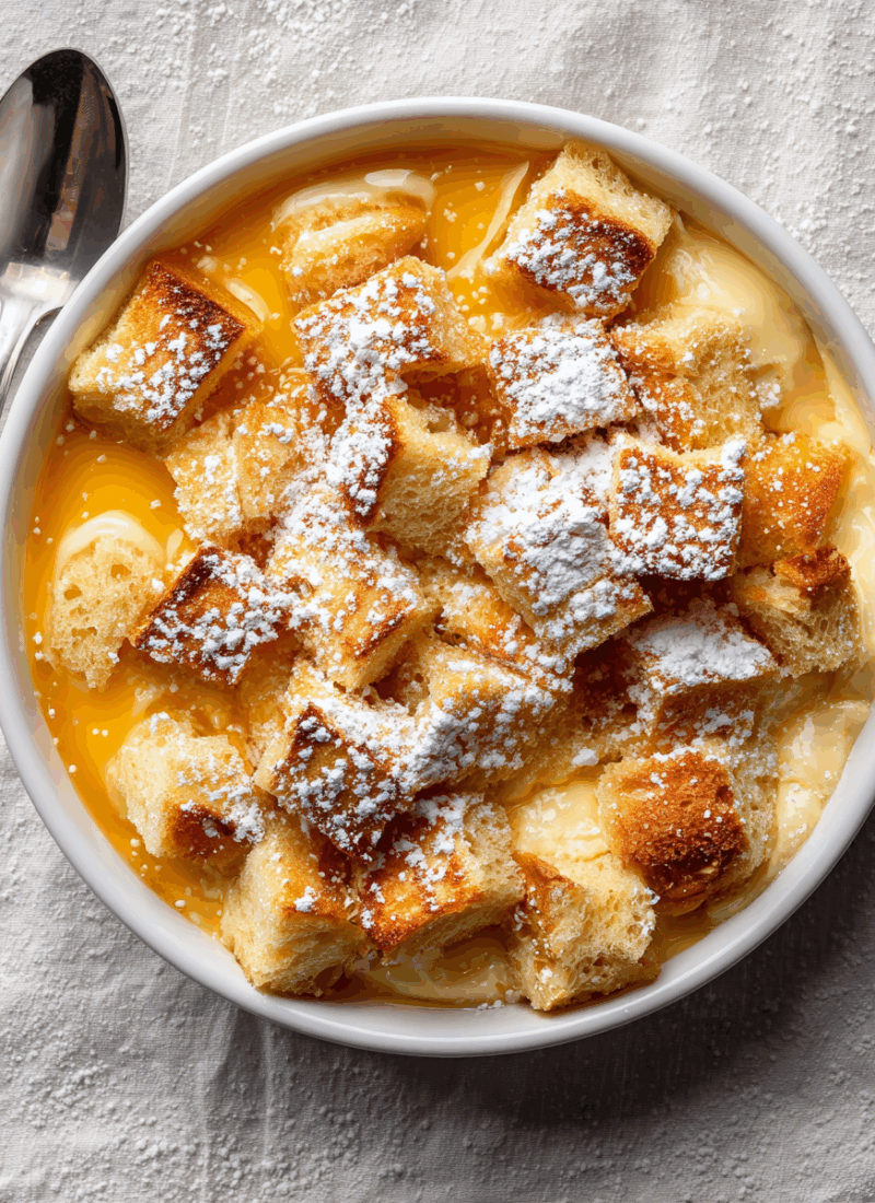 Creme Brûlée French Toast with Salted Caramel
