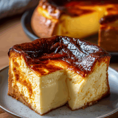 Loaf Pan Basque Cheesecake