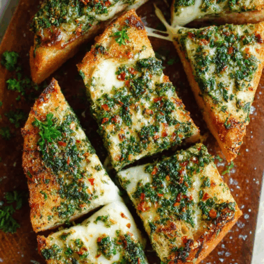 Chimichurri Garlic Bread