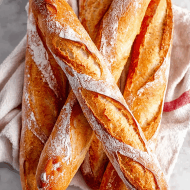 Classic Crusty French Baguettes