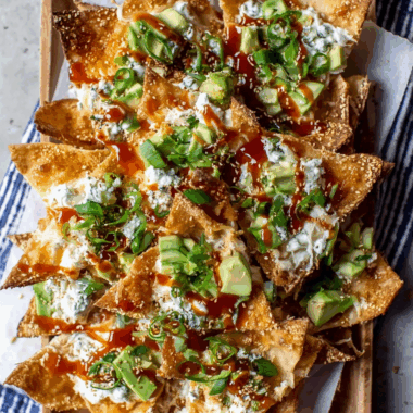 Crab Rangoon Wonton Nachos