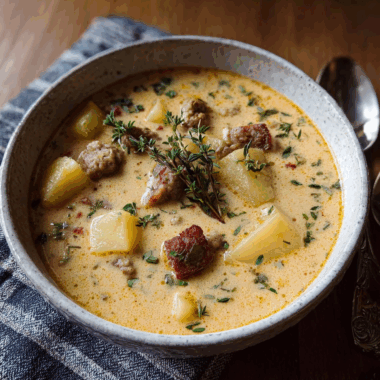 Creamy Potato and Sausage Soup