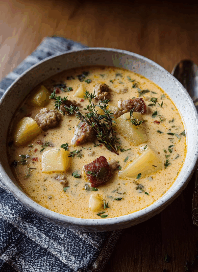 Creamy Potato and Sausage Soup