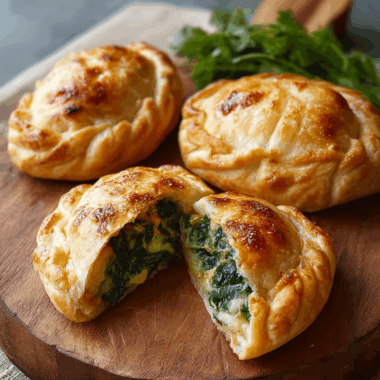Spiced Spinach & Potato Pasty Pies