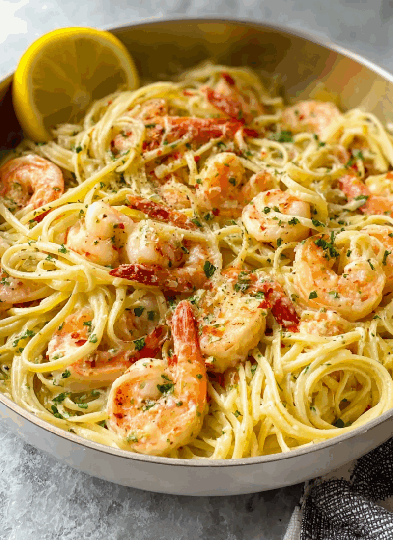 Lemon Shrimp Pasta